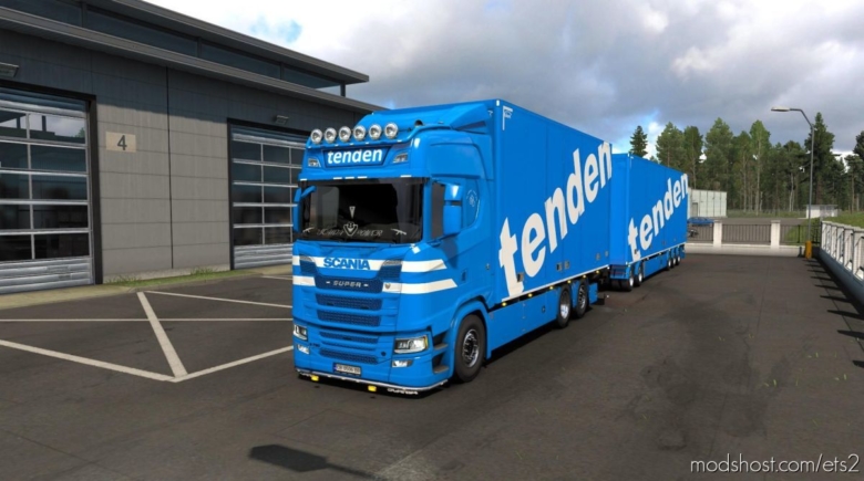 ETS2 Skin Mod: Tenden Scania S Tandem V1.1 (Featured)