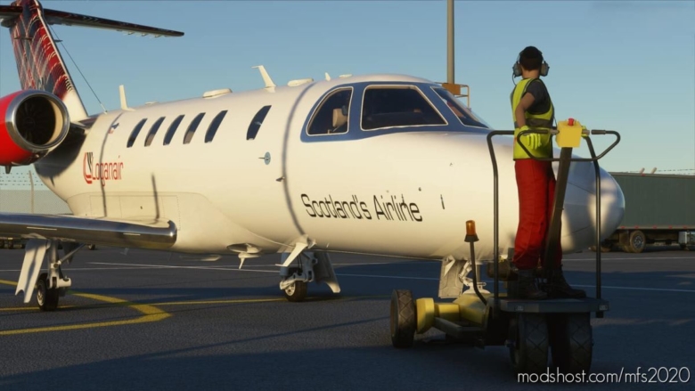 MSFS 2020 Livery Mod: Cessna CJ4 Loganair (Featured)