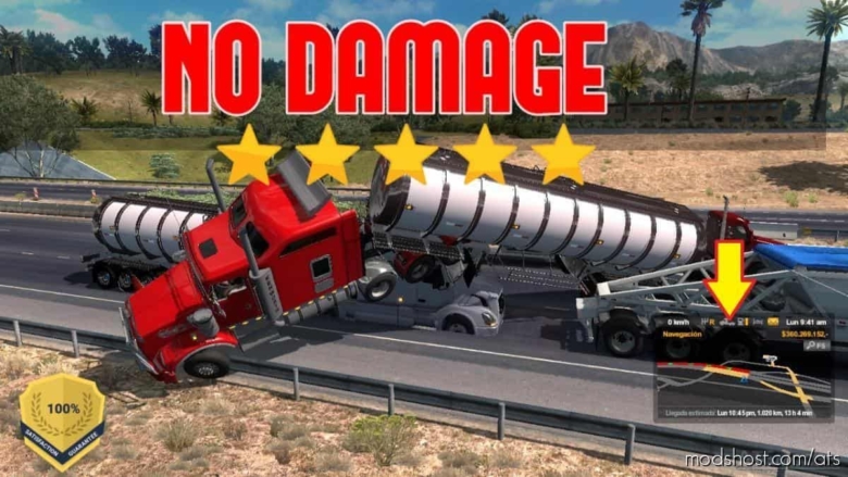 ATS Mod: NO Damage Collision Mod 1.38 (Featured)