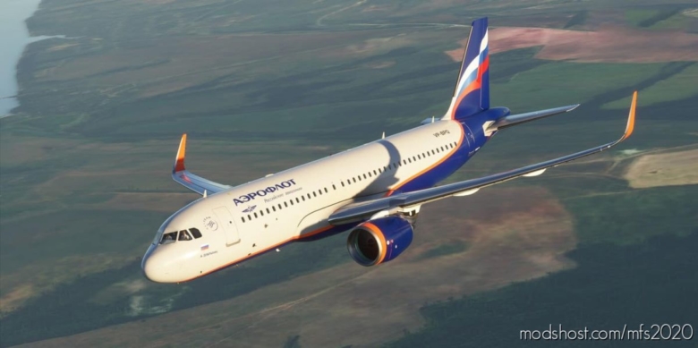 MSFS 2020 Livery Mod: Aeroflot Russian Airlines A320Neo Vp-Bpq “A. Dobrynin” V1.1 (Featured)