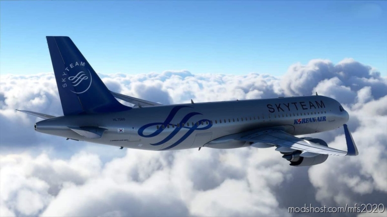 MSFS 2020 Mod: Korean AIR Skyteam Livery For A320 And B787 (Featured)