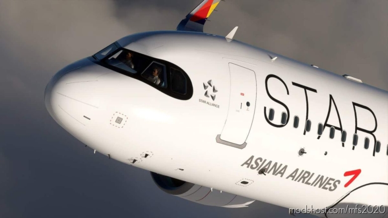 MSFS 2020 Mod: Asiana Star Alliance Special Livery For A320 And B787 (Featured)