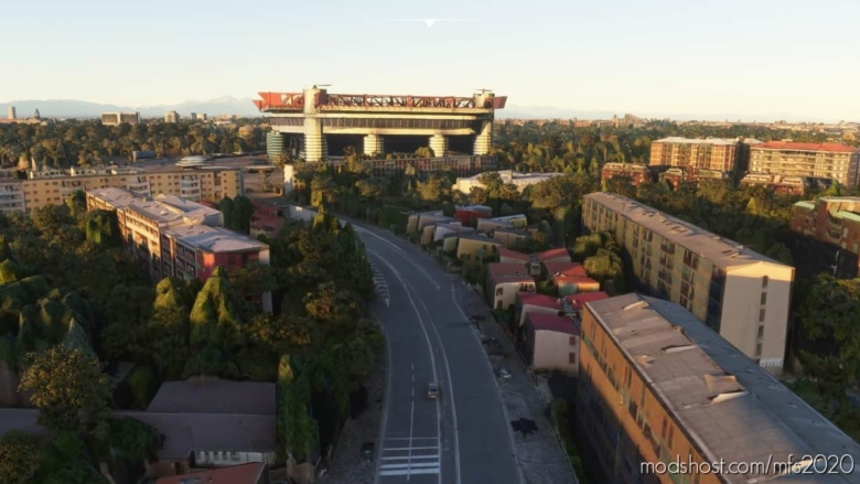 MSFS 2020 Scenery Mod: SAN Siro Stadium (Milan) (Featured)