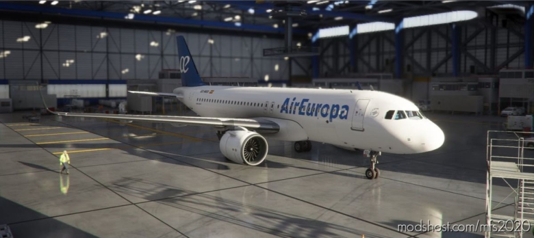 MSFS 2020 Livery Mod: A320Neo AIR Europa (Fictional) V1.1 (Featured)