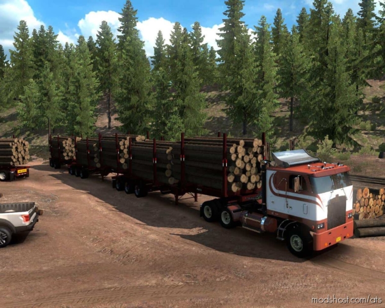 ATS Mod: Arctic Logs Trailers 1.38 (Featured)