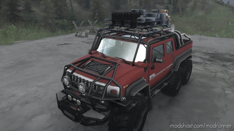 MudRunner Car Mod: Hummer H2 6×6 V25.04.19 (Featured)