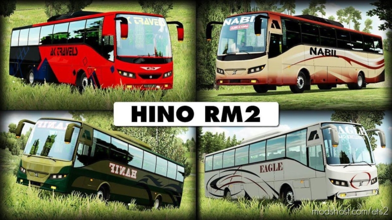 ETS2 Bus Mod: Hino RM2 (Exclusive) 1.31 – 1.38 (Featured)