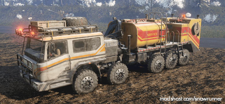 SnowRunner Truck Mod: Enhanced Azov 73210 “Tarrasque” M181 V (Featured)