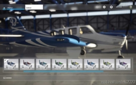 MSFS 2020 Livery Mod: Bonanza Alternate Color Stripes (11 Colors) (Image #5)