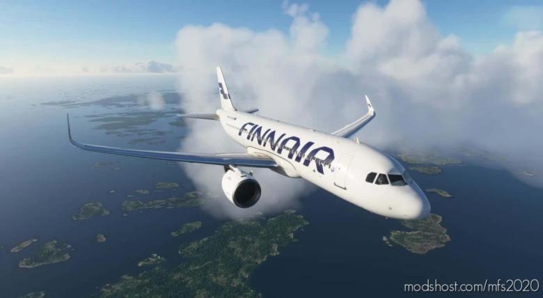 MSFS 2020 Mod: A320Neo Finnair 4K Livery (Featured)