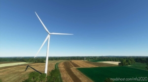 MSFS 2020 Scenery Mod: Azérables Wind Turbines Saint Sebastian Creuse France (Featured)