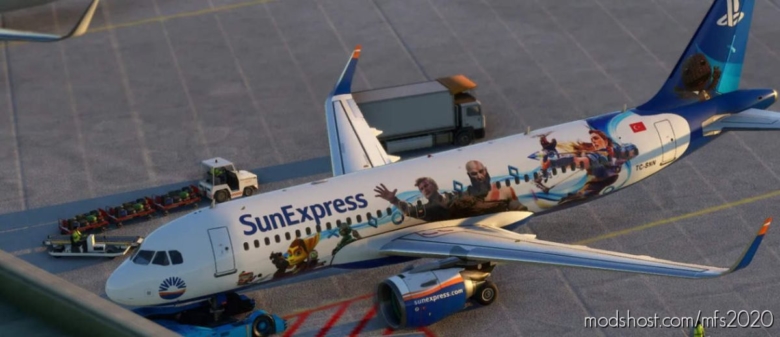 MSFS 2020 Mod: “Planestation” (Sunexpress Special Livery) (Featured)