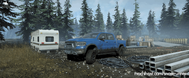 SnowRunner Car Mod: Generic 1500 Pickup Truck V1.0.1 (Featured)