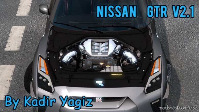 ETS2 Car Mod: Nissan GTR R35 V2.1 Upgrade 1.38 (Featured)