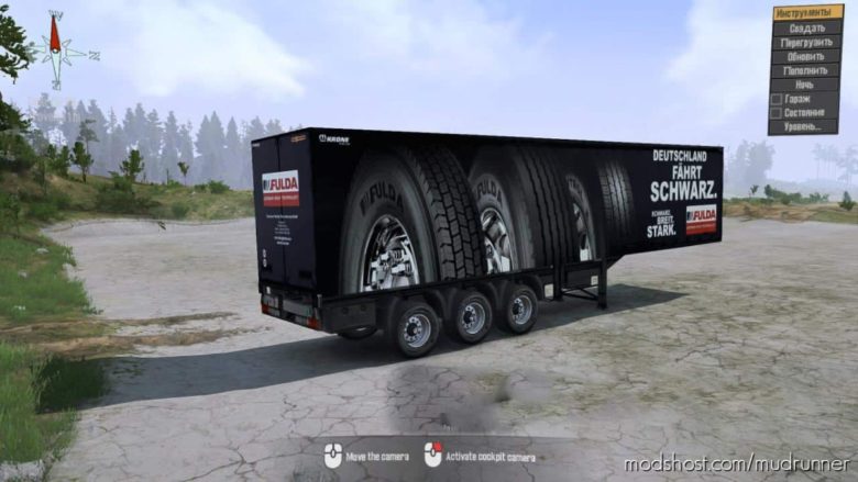 MudRunner Mod: Semi-Trailer VAN (Featured)