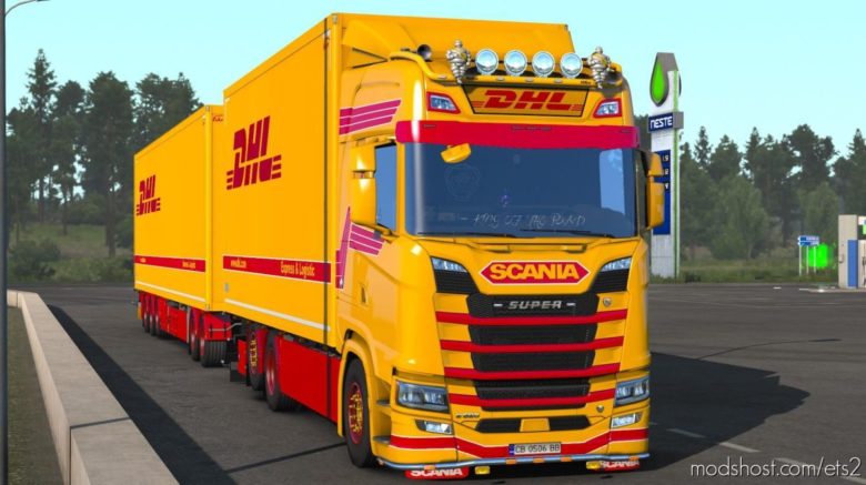 ETS2 Skin Mod: DHL Tandem Reworked V1.2 (Featured)