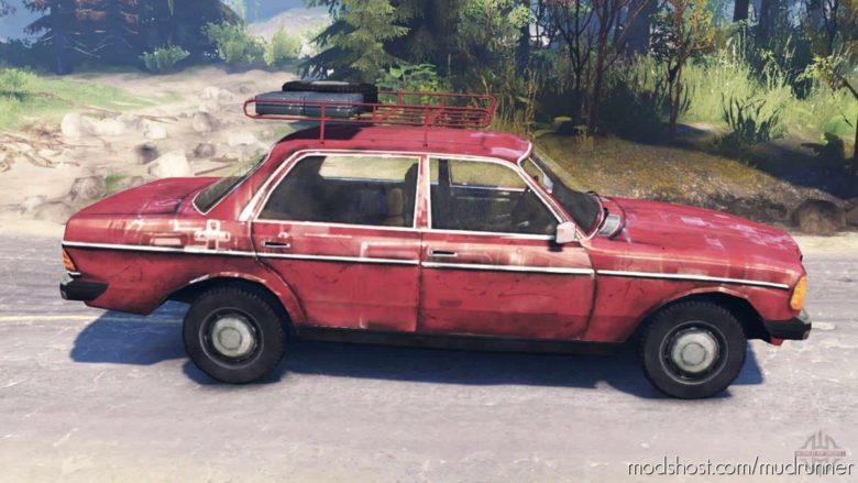 MudRunner Car Mod: Mercedes-Benz 123 (Featured)