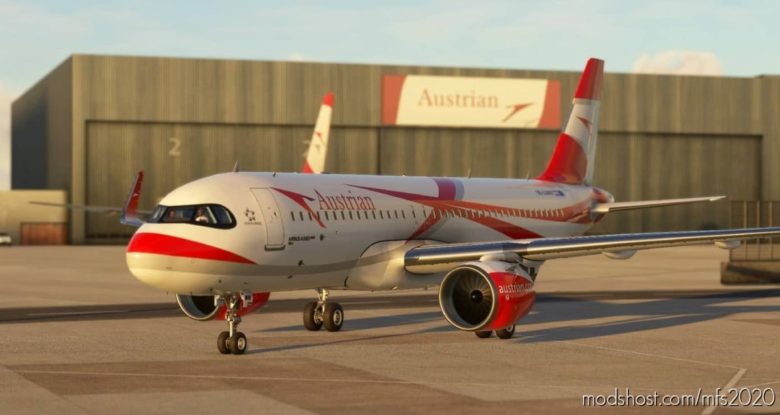 MSFS 2020 Livery Mod: Austrian Airliner 8K (Featured)