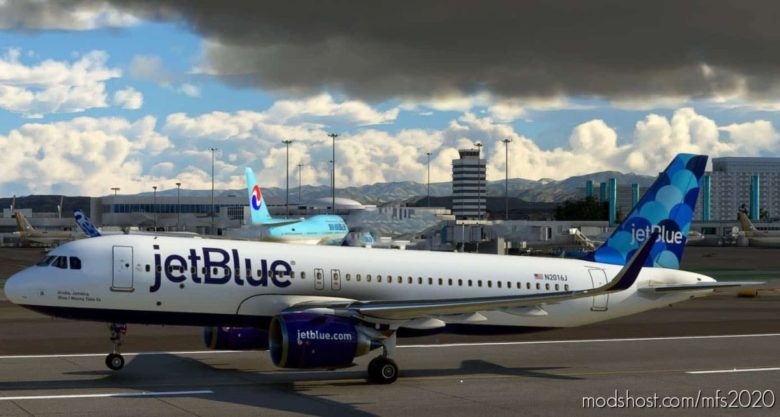 MSFS 2020 Livery Mod: 8K Jetblue Airways N-2016J (Featured)