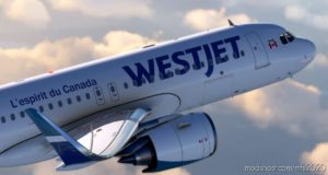 MSFS 2020 Mod: 8K Livery Westjet NEW Livery For A320 NEO (Image #4)