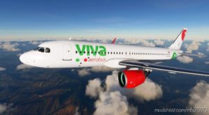 MSFS 2020 Livery Mod: Vivaaerobus – 8K (Image #4)