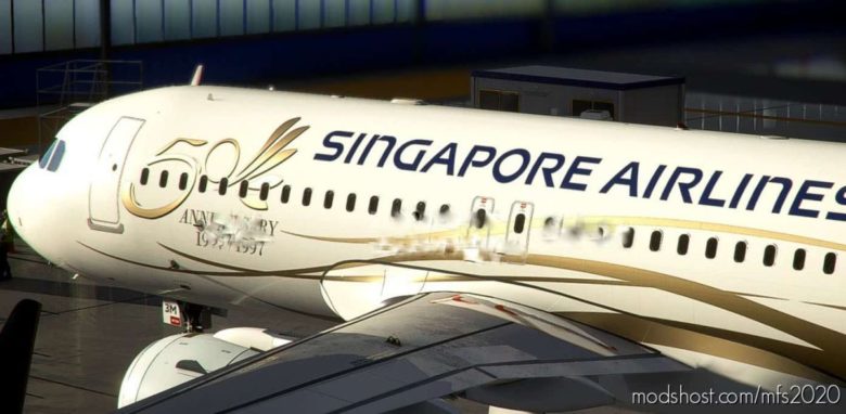 MSFS 2020 Mod: 8K Livery Singapore Airlines 50TH Anniversary Livery (Featured)