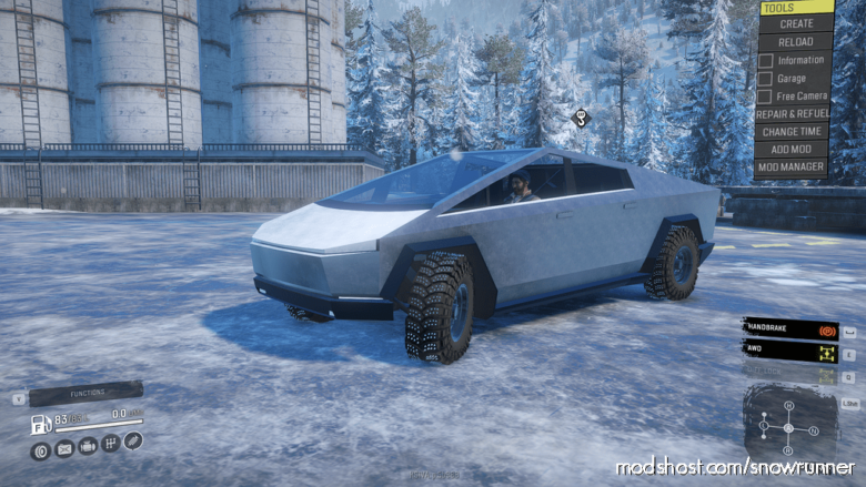 SnowRunner Car Mod: Frog’s Tesla Cybertruck (Featured)