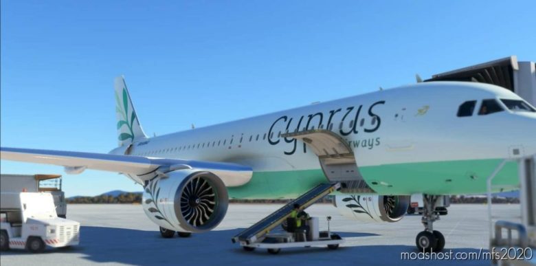 MSFS 2020 Livery Mod: A320 NEO Cyprus Airways 4K (Featured)