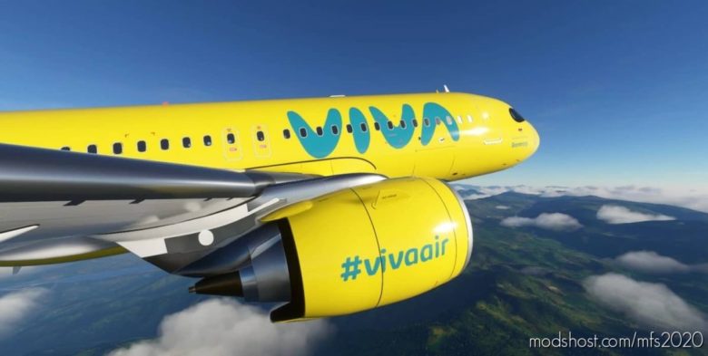 MSFS 2020 Mod: Viva AIR Colombia – NEW ‘Boomerang’ Livery – 8K V1.0.1 (Featured)