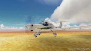 MSFS 2020 Livery Mod: Diamond DA40 White-Green V1.1 (Image #2)