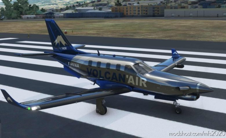 MSFS 2020 Livery Mod: TBM 930 Volcan AIR (Featured)