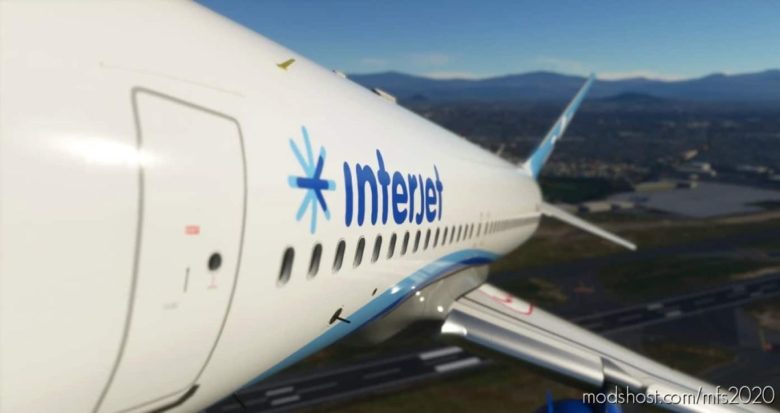 MSFS 2020 Livery Mod: Interjet Airlines V1.1 (Featured)