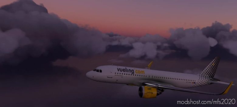 MSFS 2020 Livery Mod: 8K A320 NEO – Vueling Airlines (Featured)