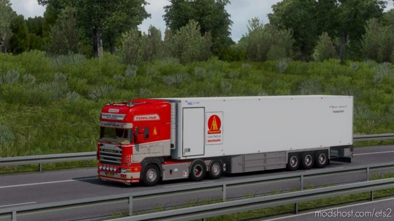 ETS2 Truck Mod: P.bjarne Andersen Scania 164G 580 + Trailer 1.38 (Featured)