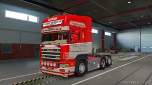 ETS2 Truck Mod: P.bjarne Andersen Scania 164G 580 + Trailer 1.38 (Image #2)