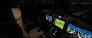 MSFS 2020 Mod: Cessna Citation Longitude Cockpit Livery – Black Beige (Image #3)