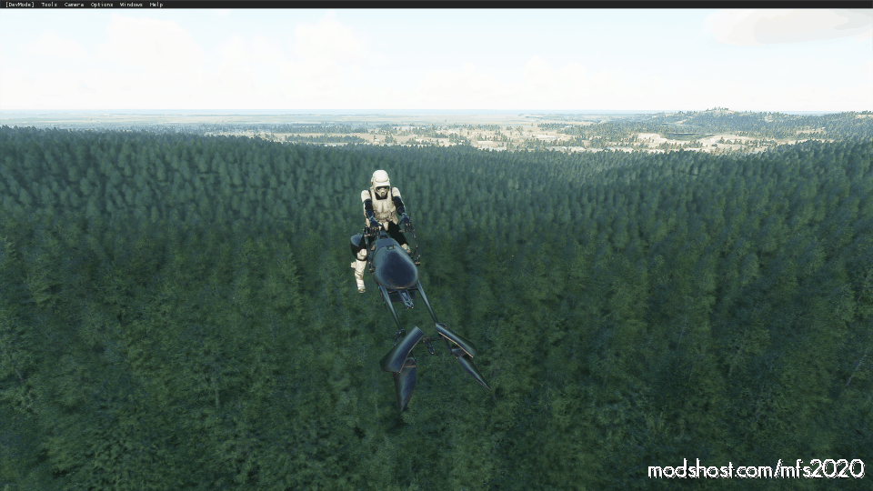 MSFS 2020 Mod: Speeder Bike Aircraft (Featured)