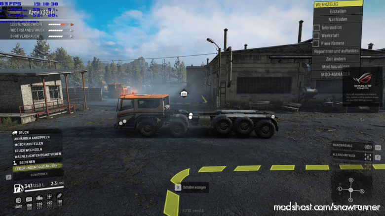 SnowRunner Truck Mod: Azov 73210 Lift Axle (Featured)