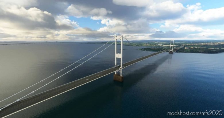 MSFS 2020 Scenery Mod: Severn Bridges, UK V1.1 (Featured)