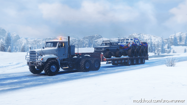 SnowRunner Truck Mod: Freightliner M916A1 JBE V0.8 (Featured)