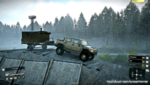 SnowRunner Mod: Motorsports Pickup BED Scout Trailers (Featured)