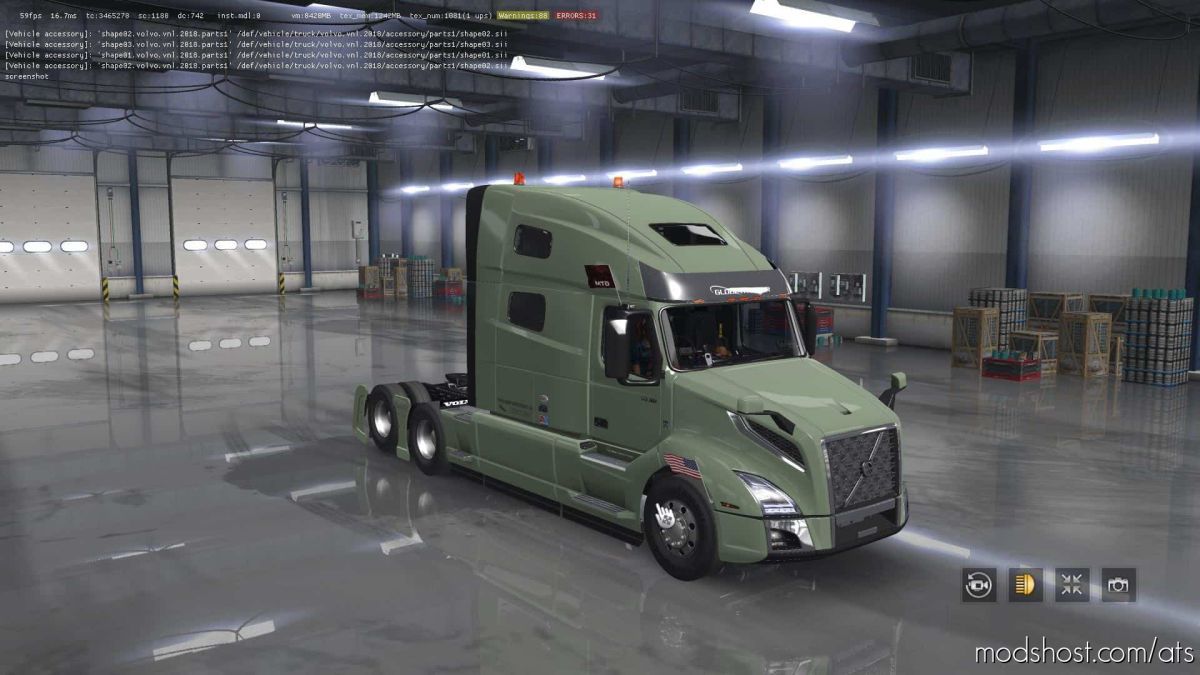 ATS Volvo Mod: VNL 2019 Truck V2.26 Fixed 1.39 (Featured)