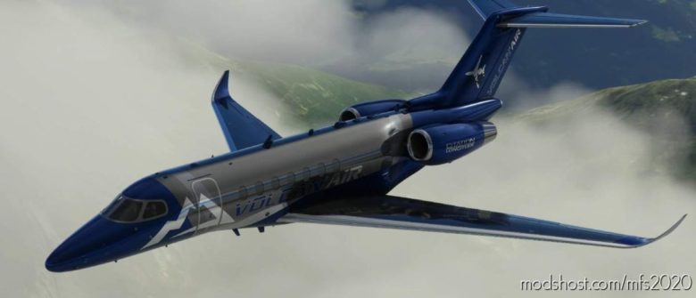 MSFS 2020 Livery Mod: Volcan AIR Citation Longitude V3.0 (Featured)