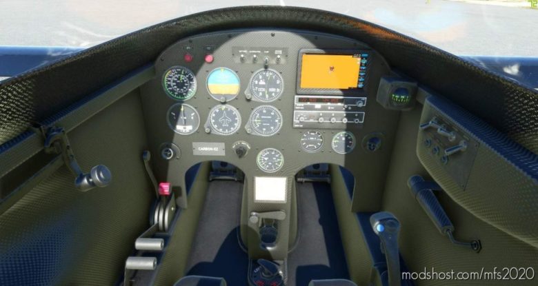 MSFS 2020 Cockpit Mod: Long-Ez Carbon Interior Mod (Livery Included) (Featured)