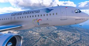 MSFS 2020 Livery Mod: 8K Garuda Indonesia (Image #2)