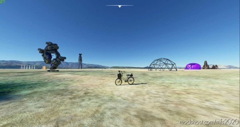 MSFS 2020 Aircraft Mod: Black Rock City Bike (Featured)