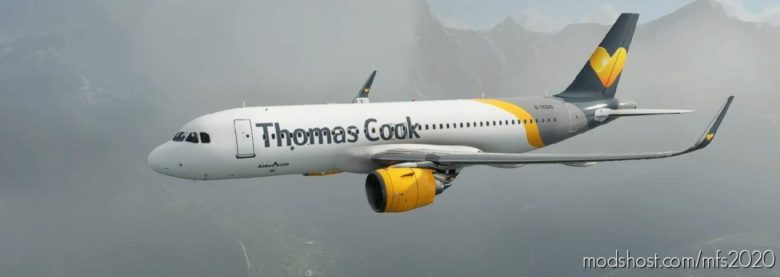 MSFS 2020 Livery Mod: A320Neo Thomas Cook (Featured)