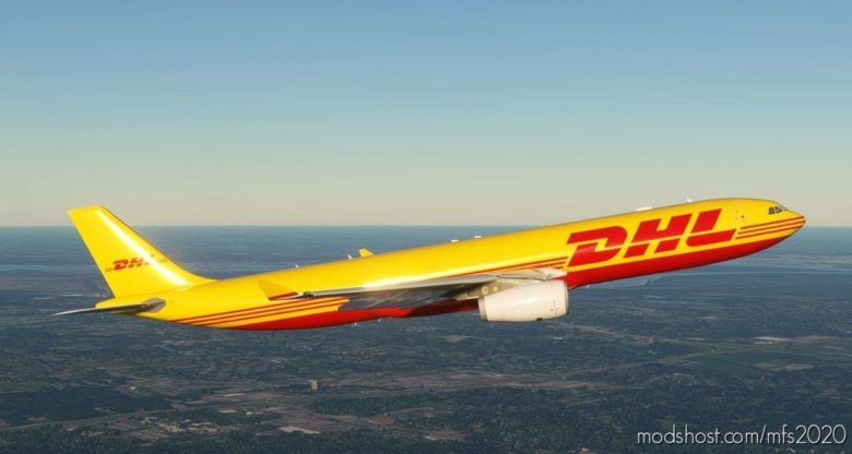 MSFS 2020 Mod: 4K DHL A330-300 Livery (Featured)