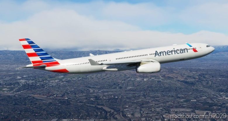 MSFS 2020 Mod: 4K American Airlines A330-300 Livery (Featured)