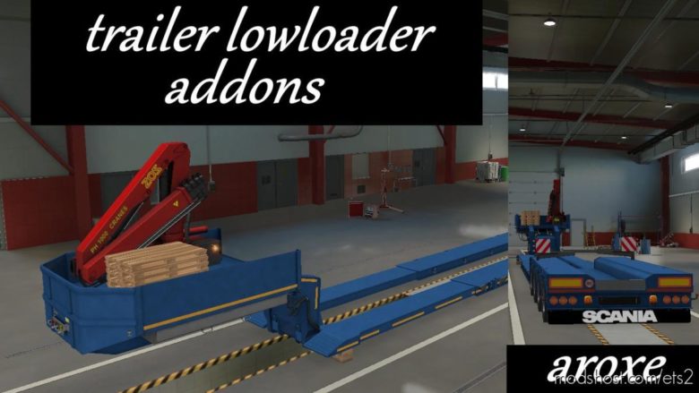 ETS2 Part Mod: Addons Trailer Lowloader 1.39 (Featured)